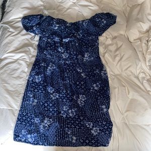 Cute floral blue dress